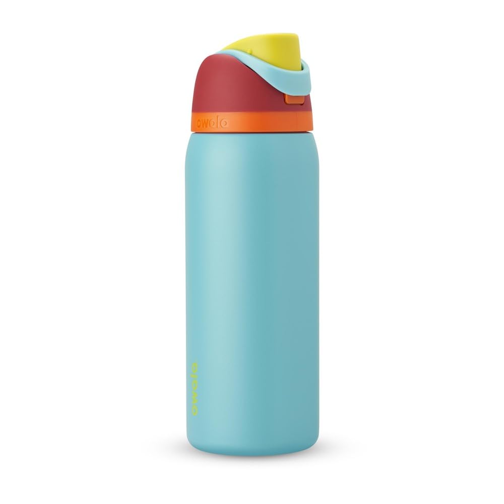 Owala FreeSip Insulated Stainless Steel Water Bottle with Straw, BPA-Free Sports Water Bottle, Great for Travel, 24 Oz, Daybreak