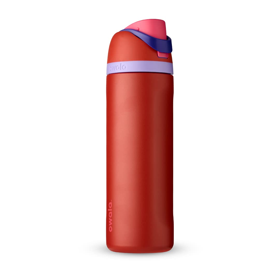 Owala FreeSip Insulated Stainless Steel Water Bottle with Straw, BPA-Free Sports Water Bottle, Great for Travel, 24 Oz, Daybreak
