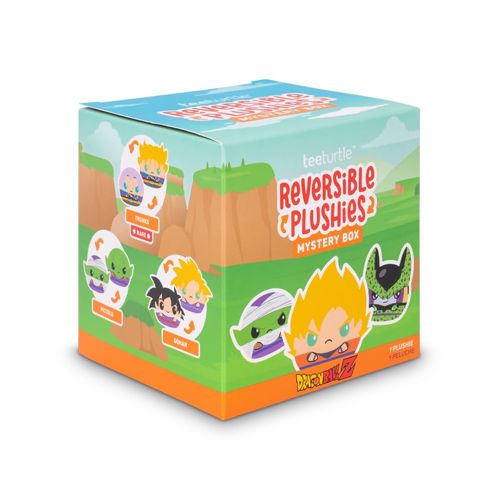 TeeTurtle Spongebob Squarepants Series Reversible Plushie Mystery Box - 3-Inch Mini Two-Sided Blind Box Plush with Embroidered Details - Cute Collectible Surprise Toy for Kids, Teens, and Adults