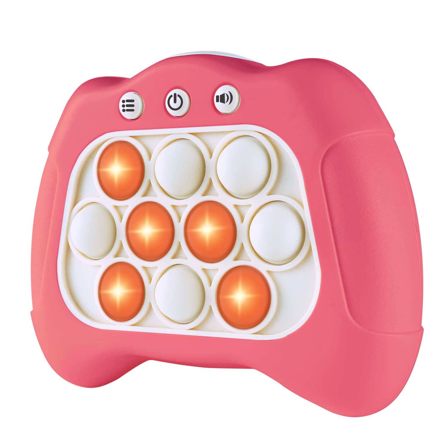 Intoypad Pop The Target! Handheld Speed Push Game Machine: A Fun Multiplayer Game for Family. Sensory Fidget Toy Christmas Toys Gifts for 6 7 8 9 10 11 12 Years Old Kids Road Trip Car Games Kids White