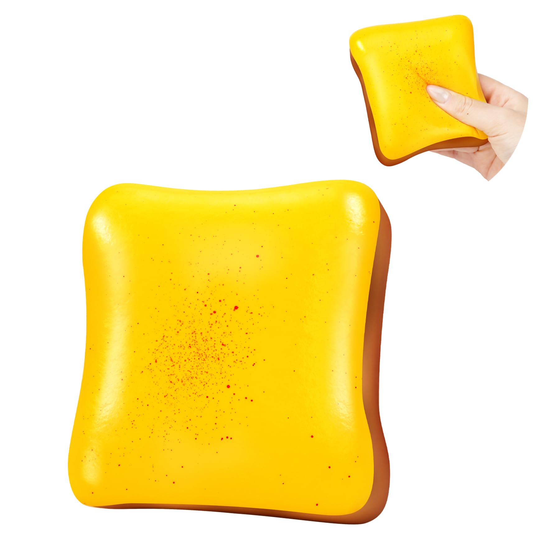 3 Pack Slow Rising Squishy Butter Bread, Realistic Bread Squishies with Butter Scent, Soft Sticky Squishy Toy, Stress Relief Fidget for Focus, Popular Squishies Gift Party Favor
