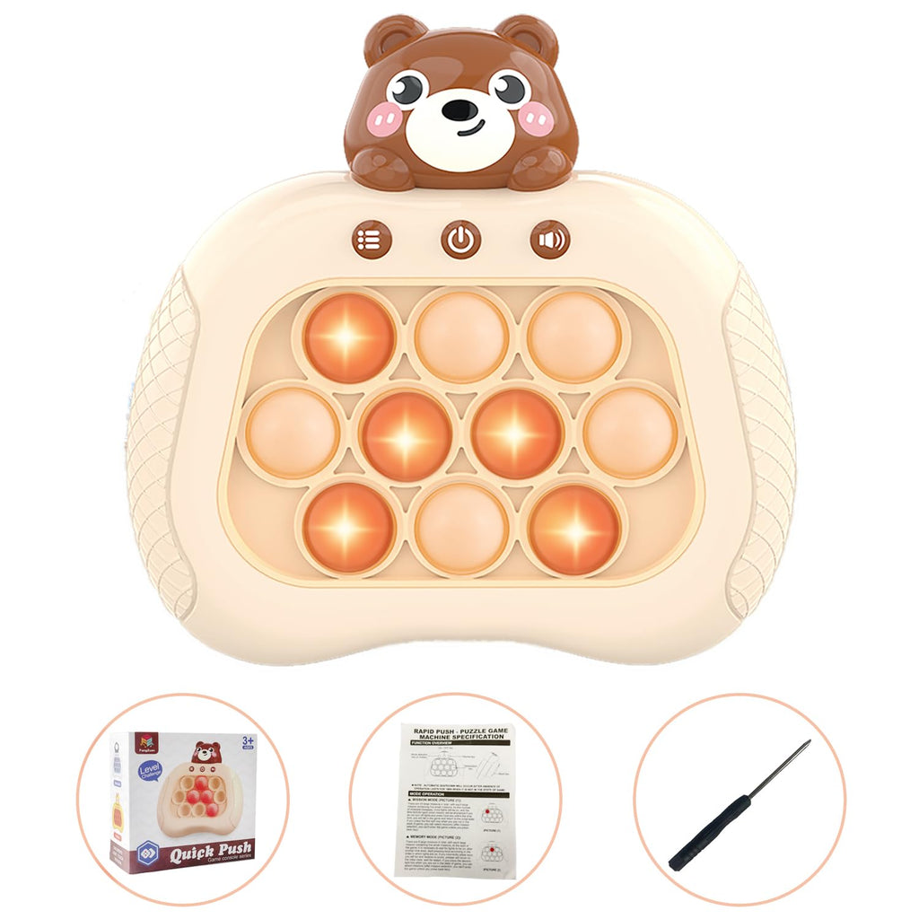 Intoypad Pop The Target! Handheld Speed Push Game Machine: A Fun Multiplayer Game for Family. Sensory Fidget Toy Christmas Toys Gifts for 6 7 8 9 10 11 12 Years Old Kids Road Trip Car Games Kids White