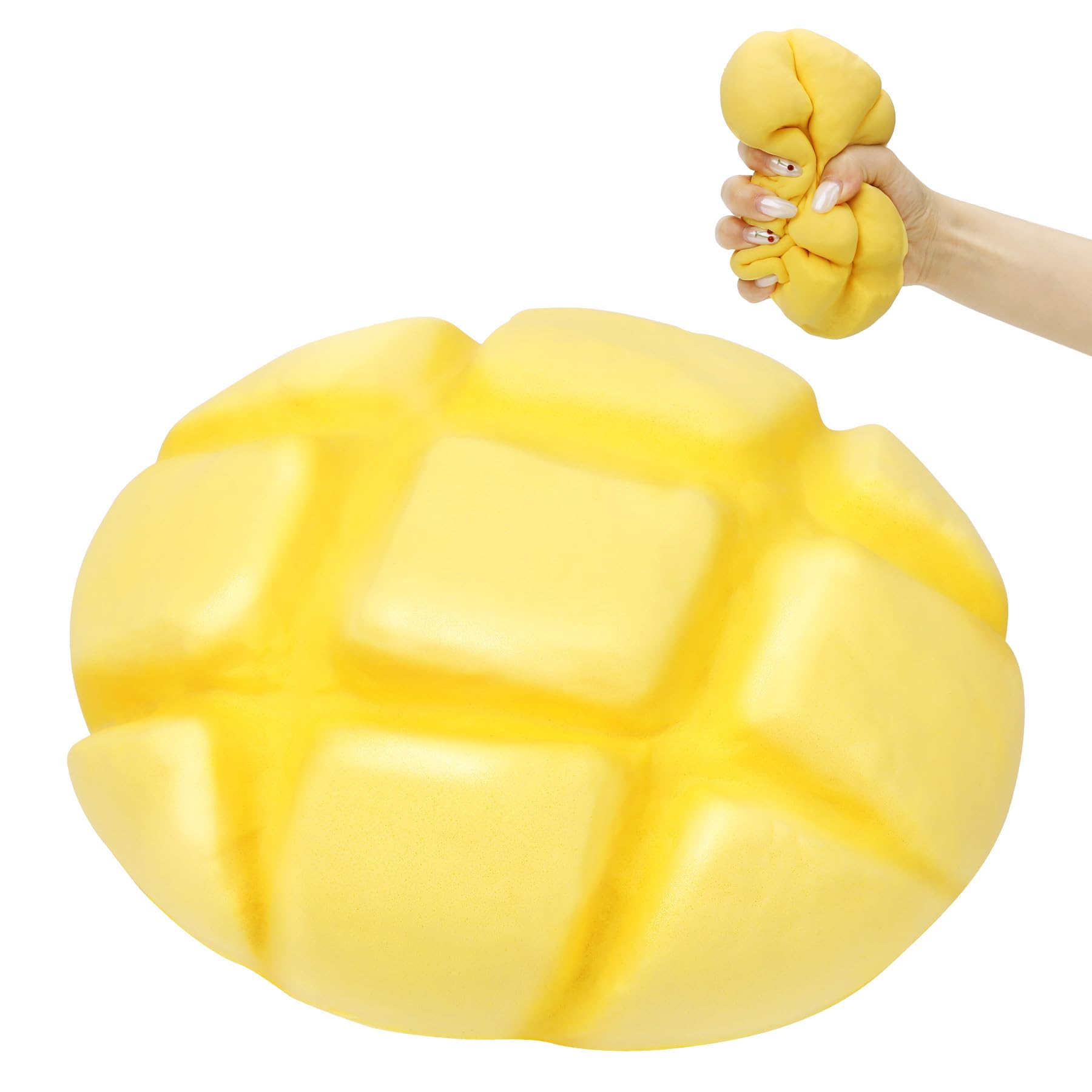 3 Pack Slow Rising Squishy Butter Bread, Realistic Bread Squishies with Butter Scent, Soft Sticky Squishy Toy, Stress Relief Fidget for Focus, Popular Squishies Gift Party Favor