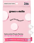grace & stella Award Winning Pore Strip - Pimple Patches for Face - Hydrocolloid Acne Patches - Absorbs Zits, Reduces Redness - Cute Patches Dermatologist-Tested, Vegan (Multishape, 36 Count)