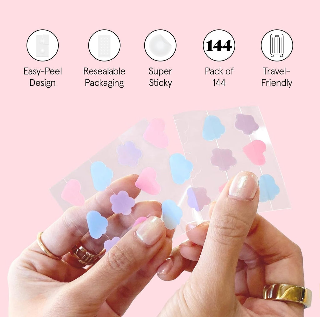 grace & stella Award Winning Pore Strip - Pimple Patches for Face - Hydrocolloid Acne Patches - Absorbs Zits, Reduces Redness - Cute Patches Dermatologist-Tested, Vegan (Multishape, 36 Count)