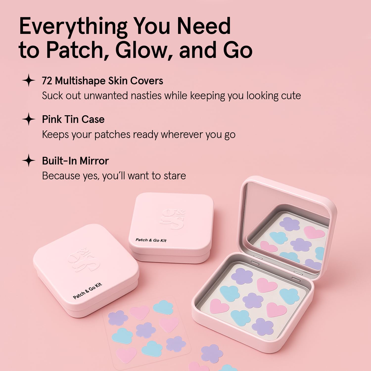 grace & stella Award Winning Pore Strip - Pimple Patches for Face - Hydrocolloid Acne Patches - Absorbs Zits, Reduces Redness - Cute Patches Dermatologist-Tested, Vegan (Multishape, 36 Count)
