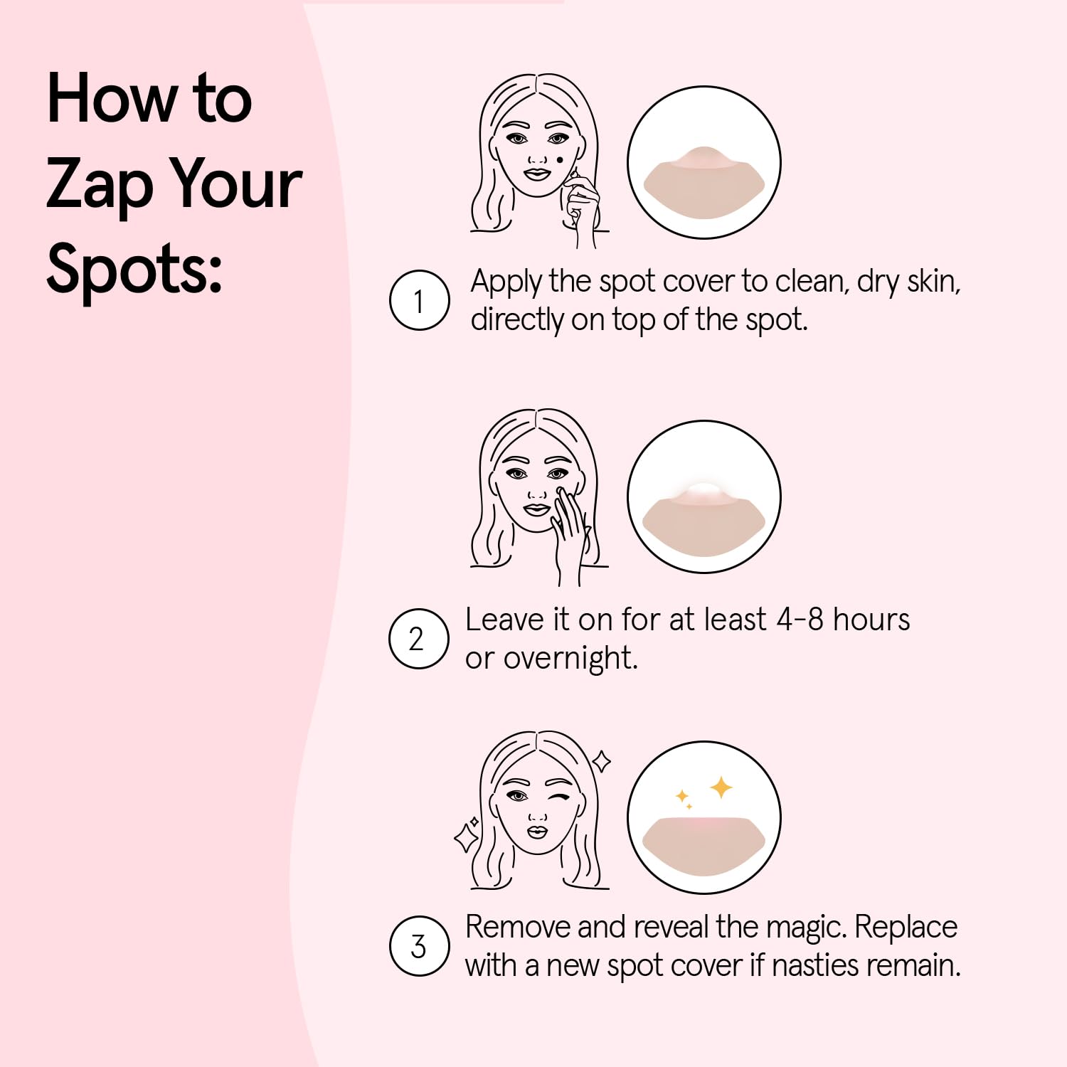 grace & stella Award Winning Pore Strip - Pimple Patches for Face - Hydrocolloid Acne Patches - Absorbs Zits, Reduces Redness - Cute Patches Dermatologist-Tested, Vegan (Multishape, 36 Count)