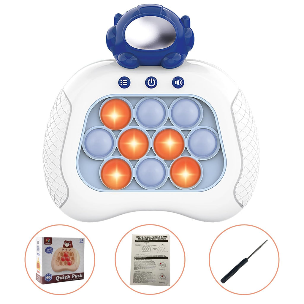 Intoypad Pop The Target! Handheld Speed Push Game Machine: A Fun Multiplayer Game for Family. Sensory Fidget Toy Christmas Toys Gifts for 6 7 8 9 10 11 12 Years Old Kids Road Trip Car Games Kids White