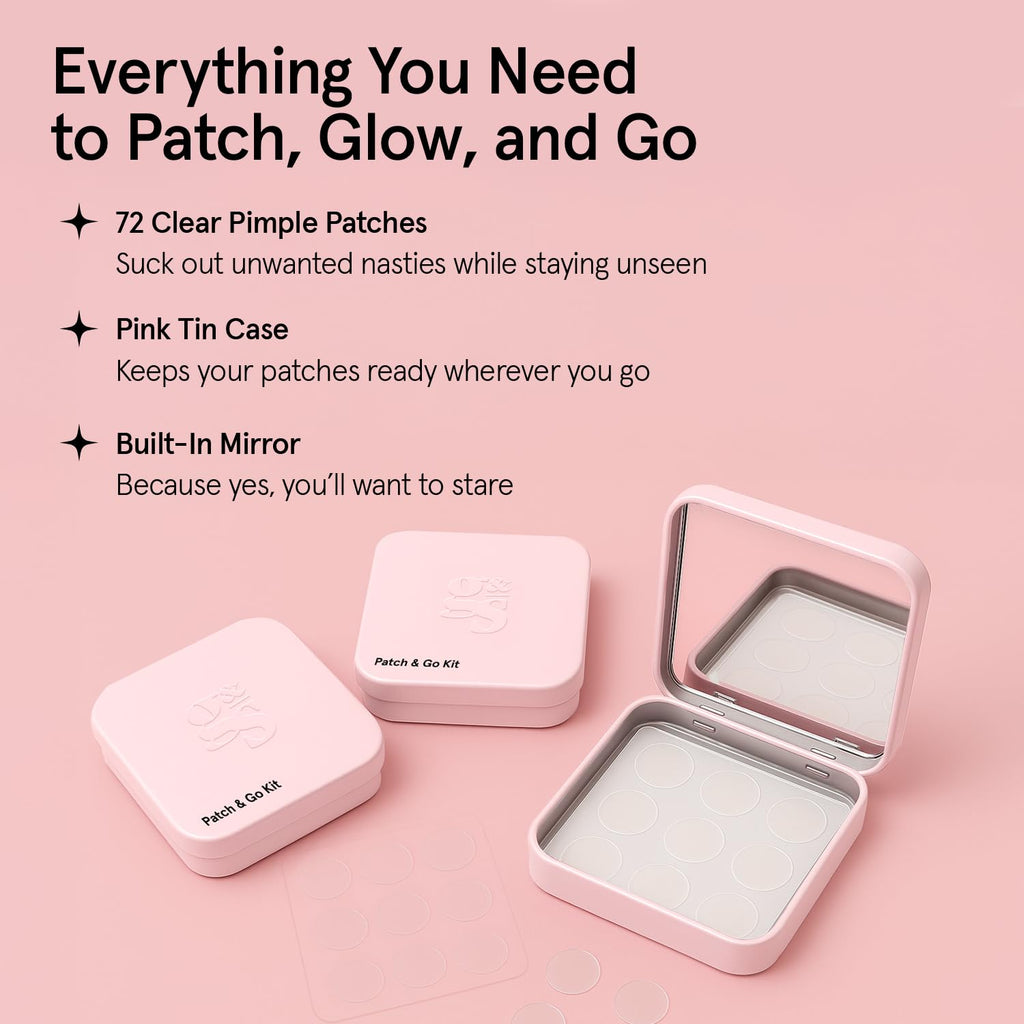 grace & stella Award Winning Pore Strip - Pimple Patches for Face - Hydrocolloid Acne Patches - Absorbs Zits, Reduces Redness - Cute Patches Dermatologist-Tested, Vegan (Multishape, 36 Count)