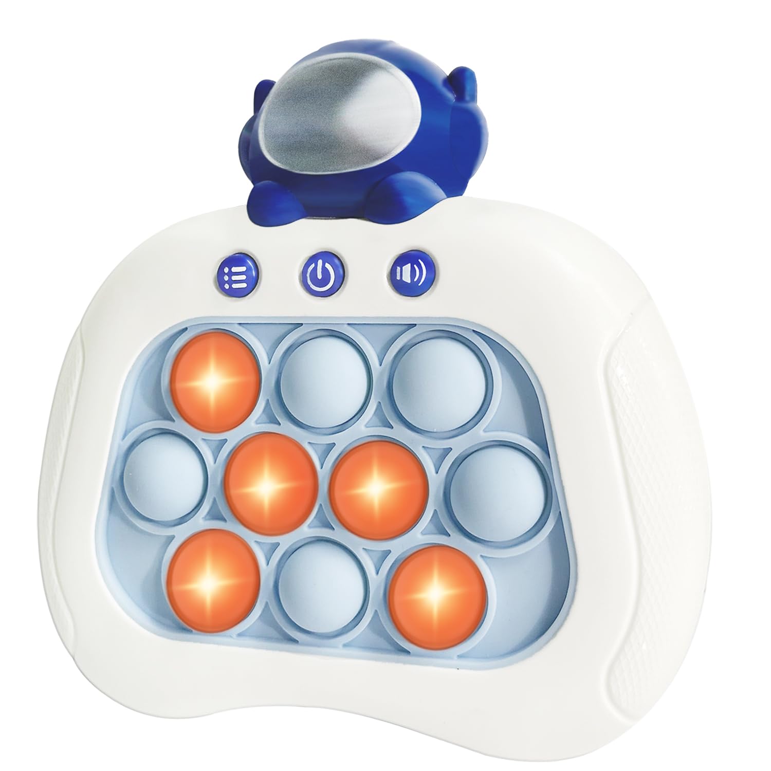 Intoypad Pop The Target! Handheld Speed Push Game Machine: A Fun Multiplayer Game for Family. Sensory Fidget Toy Christmas Toys Gifts for 6 7 8 9 10 11 12 Years Old Kids Road Trip Car Games Kids White