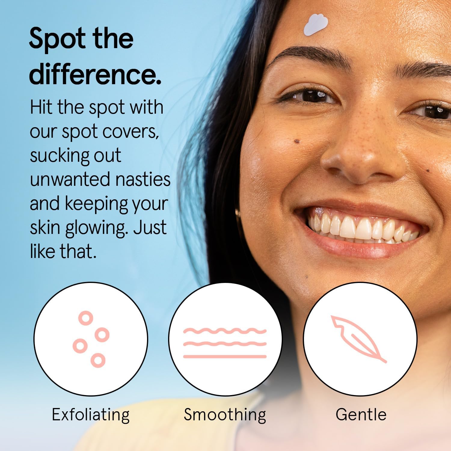 grace & stella Award Winning Pore Strip - Pimple Patches for Face - Hydrocolloid Acne Patches - Absorbs Zits, Reduces Redness - Cute Patches Dermatologist-Tested, Vegan (Multishape, 36 Count)