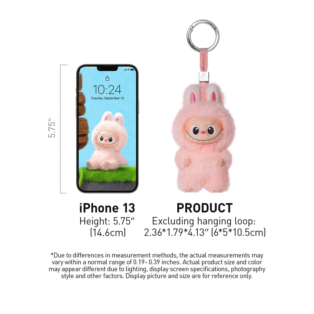 POP MART THE Monster Pin for Love Series (A–M) Mini Labubu Doll Blind Box Mystery Box Keychain – Vinyl Plush Pendant, Bag Charms, Collectible Holiday & Birthday Gift for Kids & Adults, Single Box