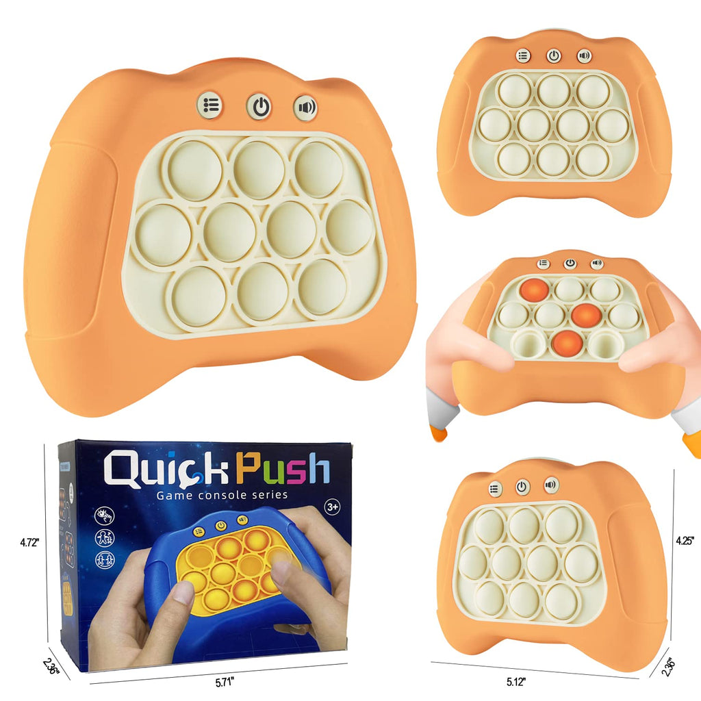 Intoypad Pop The Target! Handheld Speed Push Game Machine: A Fun Multiplayer Game for Family. Sensory Fidget Toy Christmas Toys Gifts for 6 7 8 9 10 11 12 Years Old Kids Road Trip Car Games Kids White