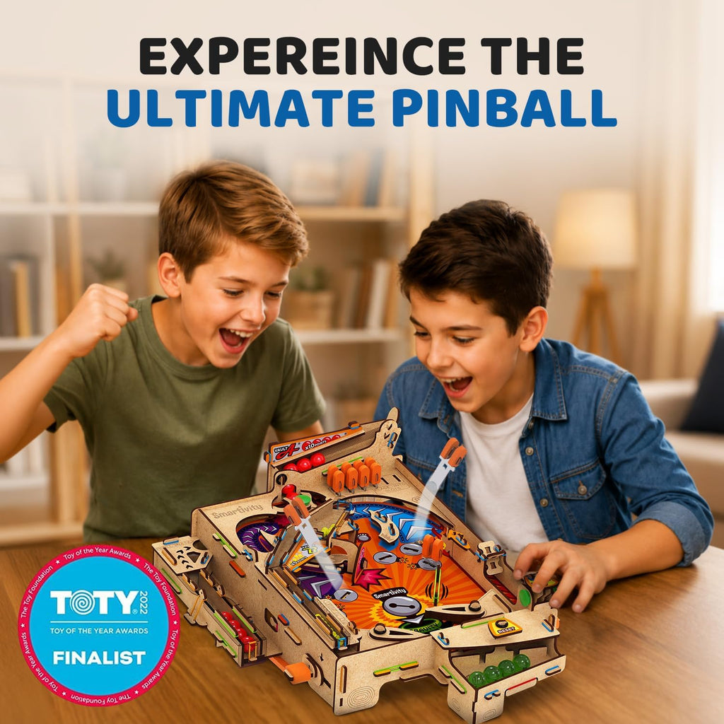 Smartivity DIY Pinball Machine for Kids 8-14 Years Old | Global Award Winning Arcade Game | Build Your Own Pinball I Birthday Gift for Smart Kids | STEM Toy for Boys & Girls