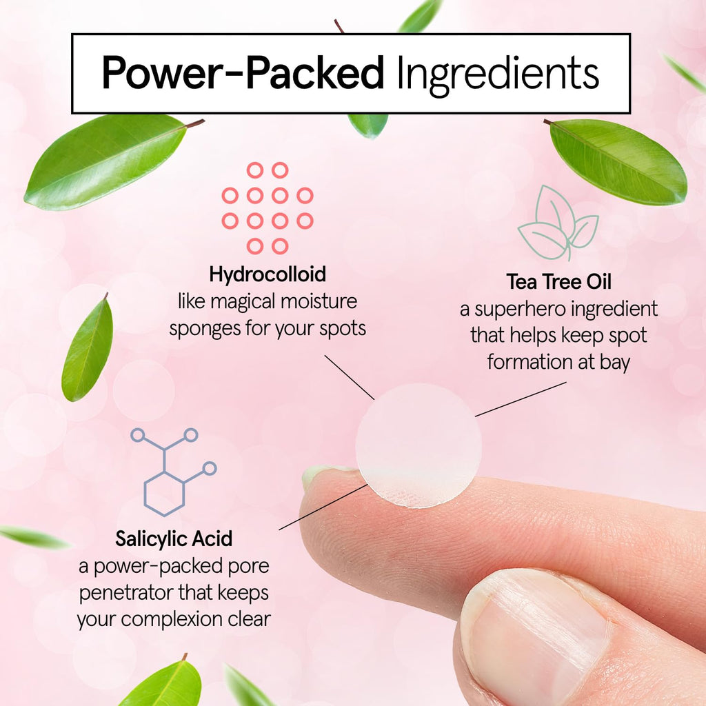 grace & stella Award Winning Pore Strip - Pimple Patches for Face - Hydrocolloid Acne Patches - Absorbs Zits, Reduces Redness - Cute Patches Dermatologist-Tested, Vegan (Multishape, 36 Count)