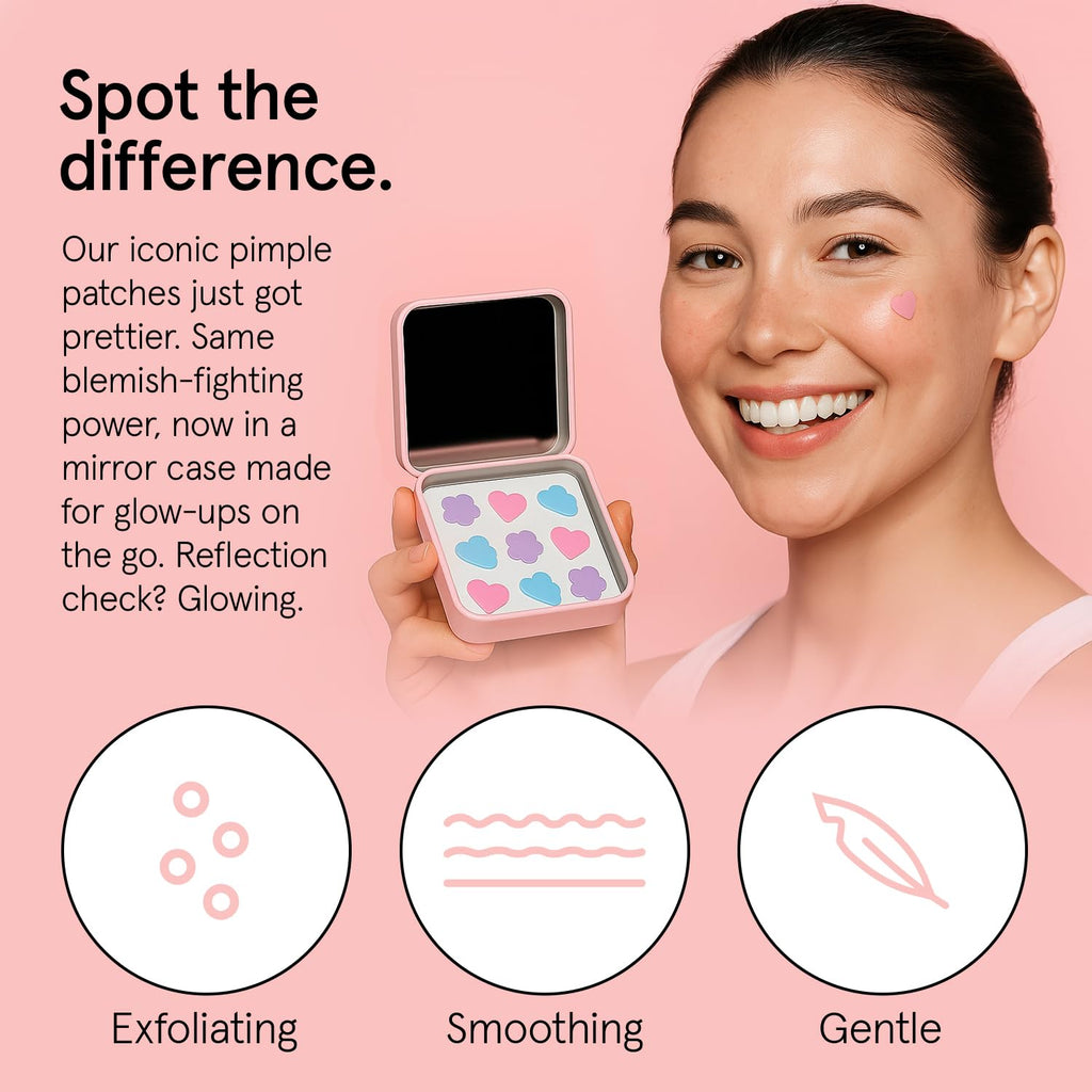 grace & stella Award Winning Pore Strip - Pimple Patches for Face - Hydrocolloid Acne Patches - Absorbs Zits, Reduces Redness - Cute Patches Dermatologist-Tested, Vegan (Multishape, 36 Count)