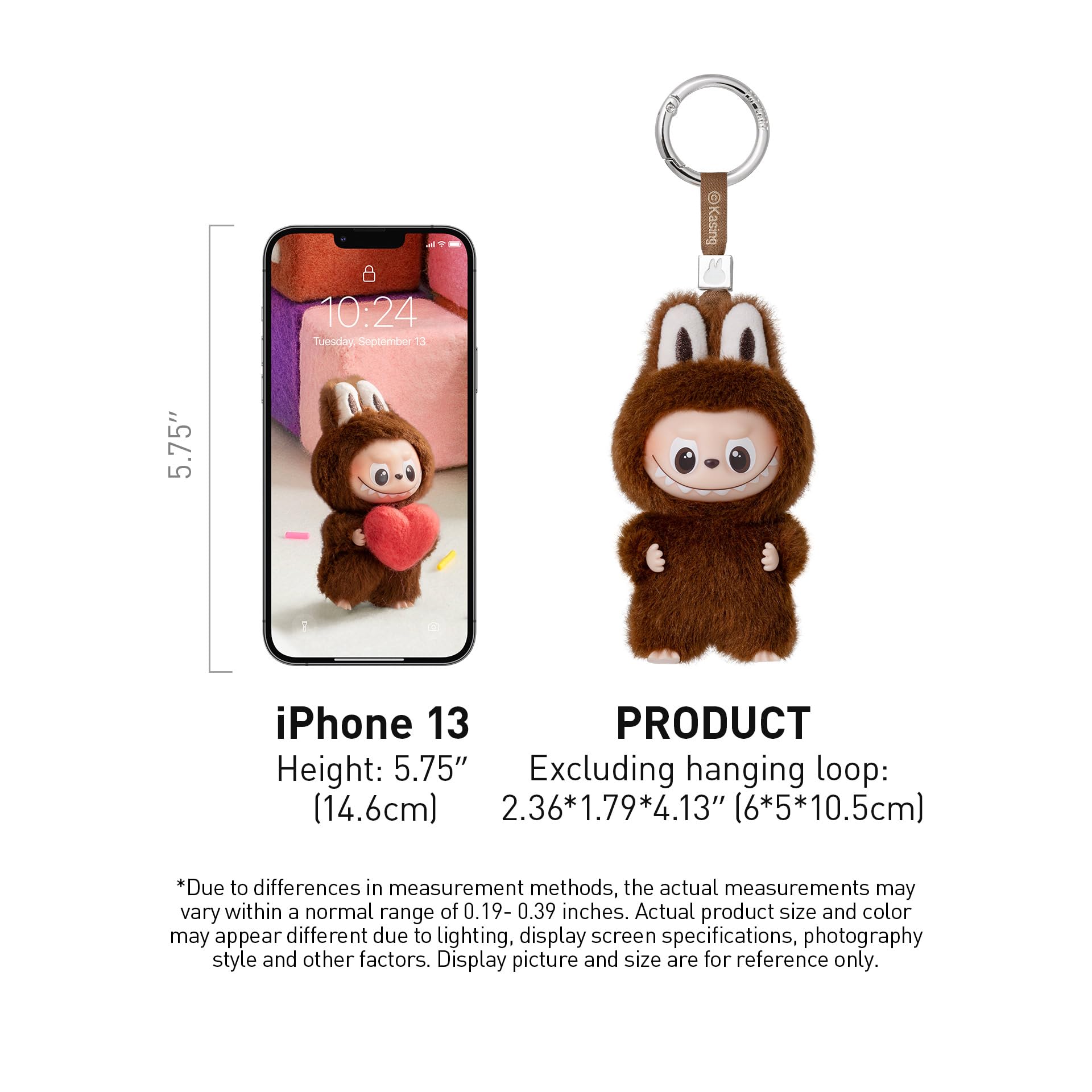 POP MART THE Monster Pin for Love Series (A–M) Mini Labubu Doll Blind Box Mystery Box Keychain – Vinyl Plush Pendant, Bag Charms, Collectible Holiday & Birthday Gift for Kids & Adults, Single Box