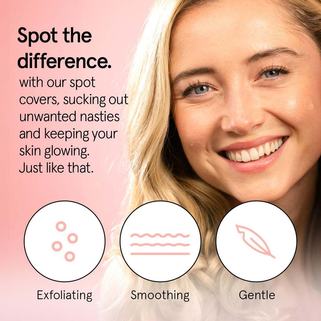 grace & stella Award Winning Pore Strip - Pimple Patches for Face - Hydrocolloid Acne Patches - Absorbs Zits, Reduces Redness - Cute Patches Dermatologist-Tested, Vegan (Multishape, 36 Count)