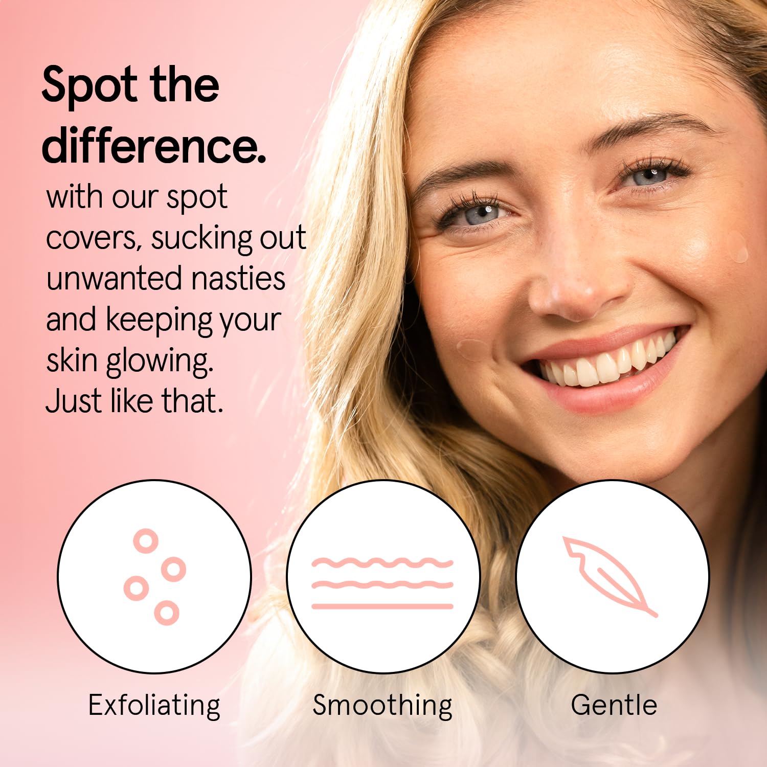 grace & stella Award Winning Pore Strip - Pimple Patches for Face - Hydrocolloid Acne Patches - Absorbs Zits, Reduces Redness - Cute Patches Dermatologist-Tested, Vegan (Multishape, 36 Count)