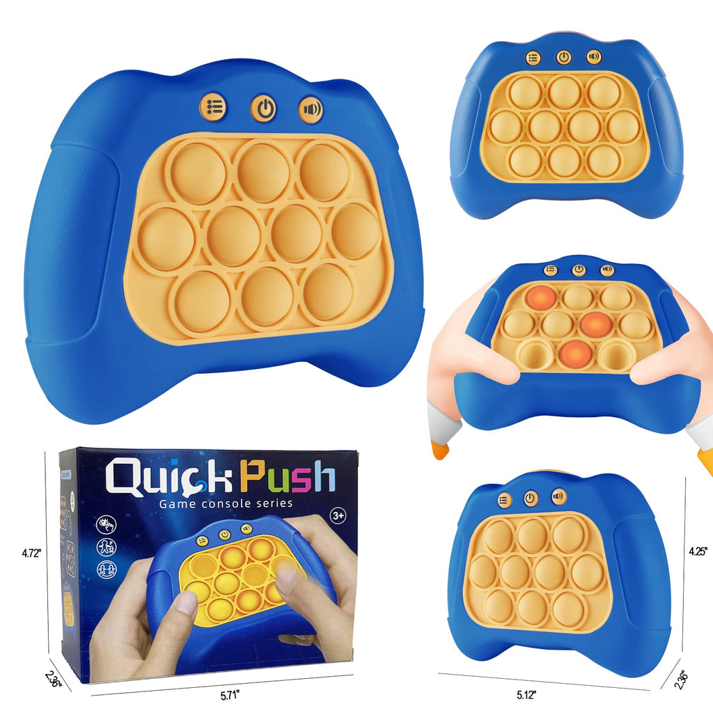Intoypad Pop The Target! Handheld Speed Push Game Machine: A Fun Multiplayer Game for Family. Sensory Fidget Toy Christmas Toys Gifts for 6 7 8 9 10 11 12 Years Old Kids Road Trip Car Games Kids White