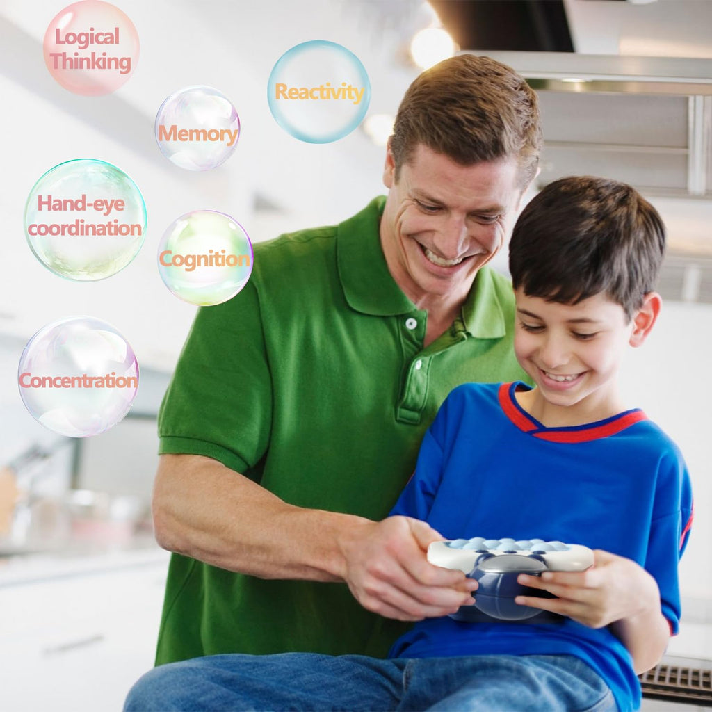 Intoypad Pop The Target! Handheld Speed Push Game Machine: A Fun Multiplayer Game for Family. Sensory Fidget Toy Christmas Toys Gifts for 6 7 8 9 10 11 12 Years Old Kids Road Trip Car Games Kids White