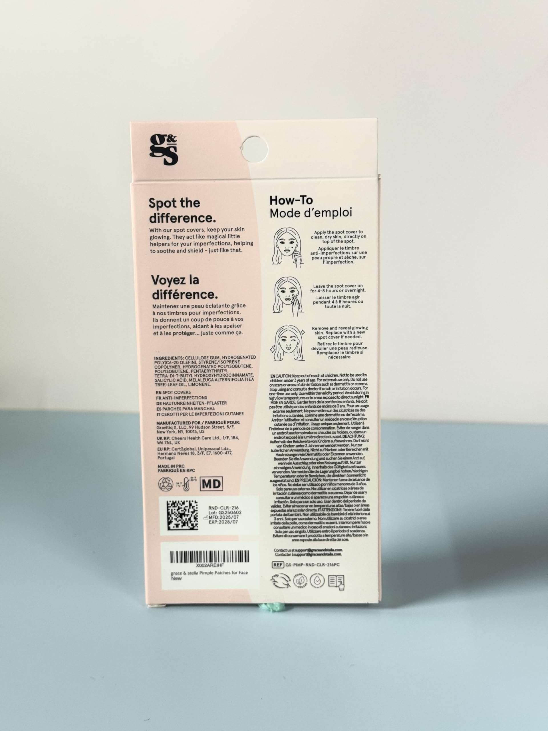 grace & stella Award Winning Pore Strip - Pimple Patches for Face - Hydrocolloid Acne Patches - Absorbs Zits, Reduces Redness - Cute Patches Dermatologist-Tested, Vegan (Multishape, 36 Count)