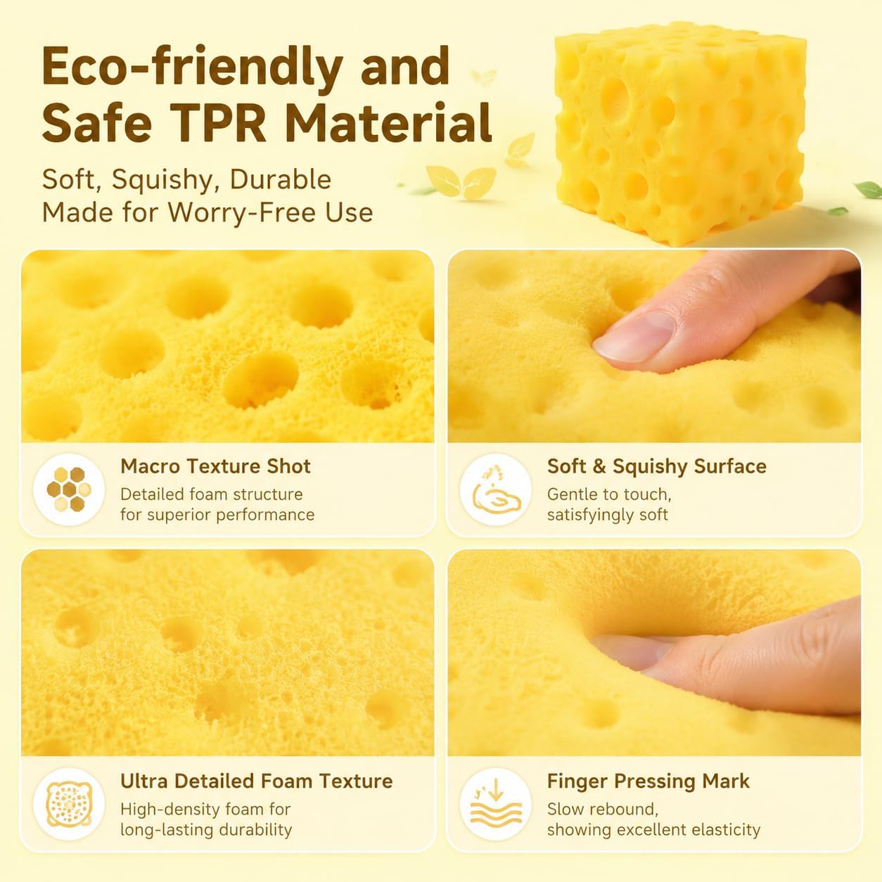 2Pcs Cheese Squishy Toy, Slow Rising Squishy Toys, Cheese Stress Ball, Slow Rise Squishies, Squeeze Cheese Squishy Skin, Suitable for Adults and Children Food Cheese Squishy (Yellow)