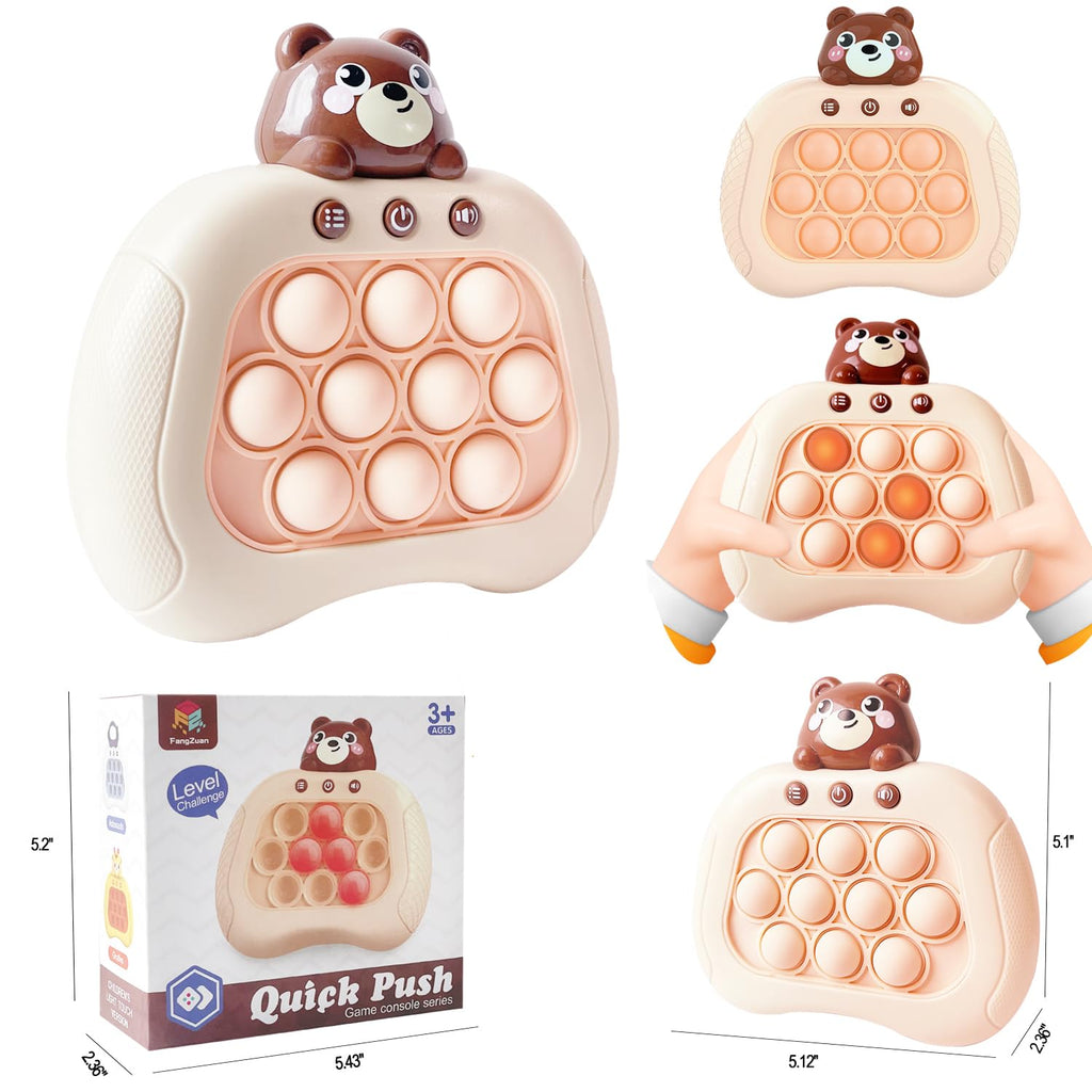Intoypad Pop The Target! Handheld Speed Push Game Machine: A Fun Multiplayer Game for Family. Sensory Fidget Toy Christmas Toys Gifts for 6 7 8 9 10 11 12 Years Old Kids Road Trip Car Games Kids White