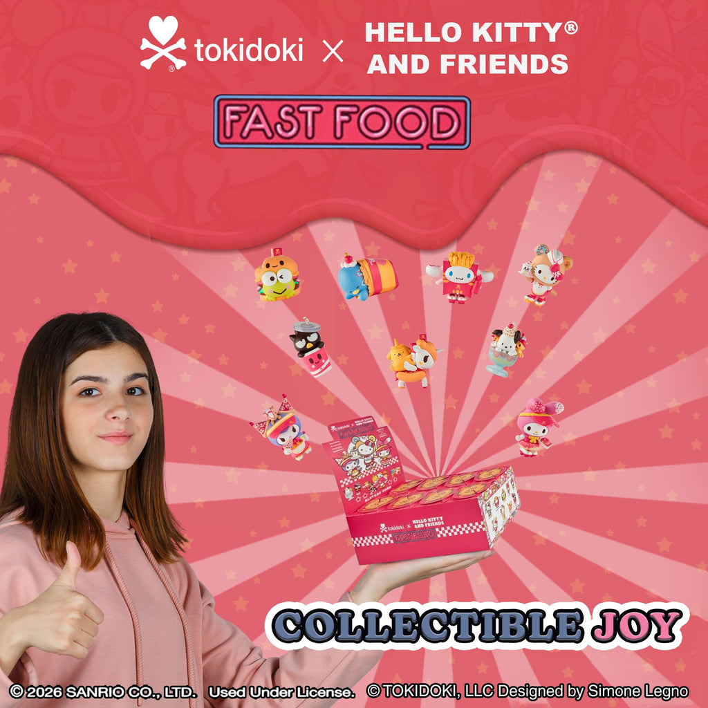 tokidoki™ - Hello Kitty® and Friends Fast Food Blind Box - 1 Pack of Cute Mystery Mini Collectibles - Collectible Art for Girls, Valentine's & Birthday Gifts - 2.75 Inches
