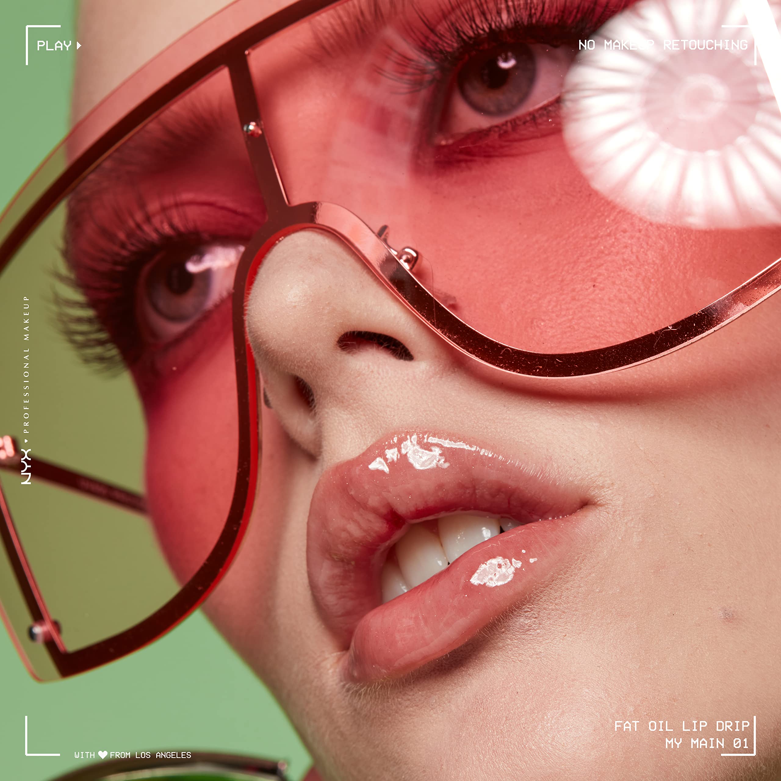 NYX PROFESSIONAL MAKEUP Fat Oil Lip Drip, Moisturizing Lip Oil Gloss, Vegan Tinted Formula, Up to 12 HR Hydration - Follow Back (Shimmering Warm Nude)