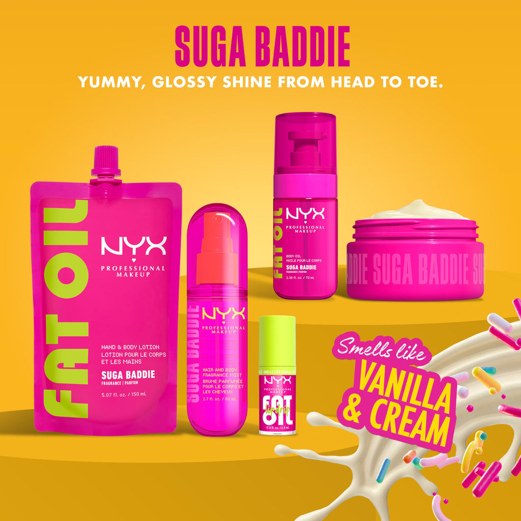NYX PROFESSIONAL MAKEUP Fat Oil Lip Drip, Moisturizing Lip Oil Gloss, Vegan Tinted Formula, Up to 12 HR Hydration - Follow Back (Shimmering Warm Nude)