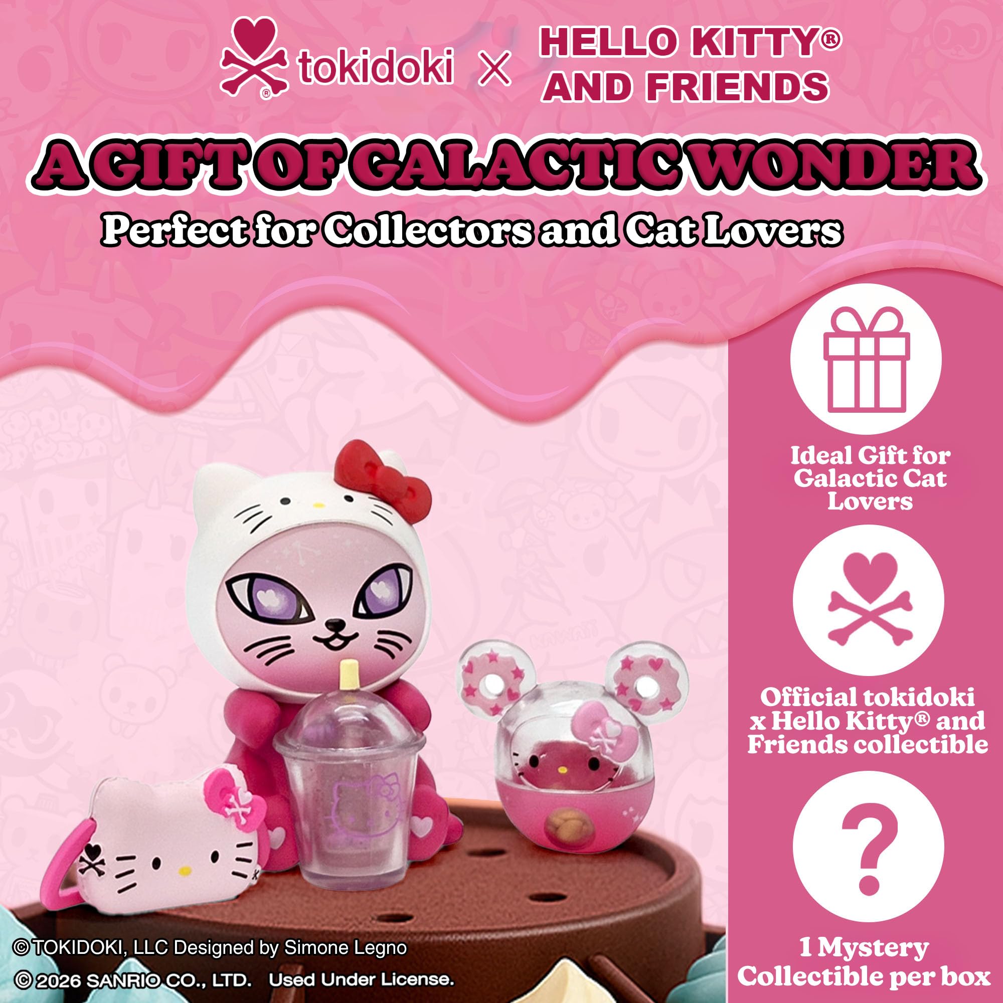 tokidoki™ - Hello Kitty® and Friends Fast Food Blind Box - 1 Pack of Cute Mystery Mini Collectibles - Collectible Art for Girls, Valentine's & Birthday Gifts - 2.75 Inches