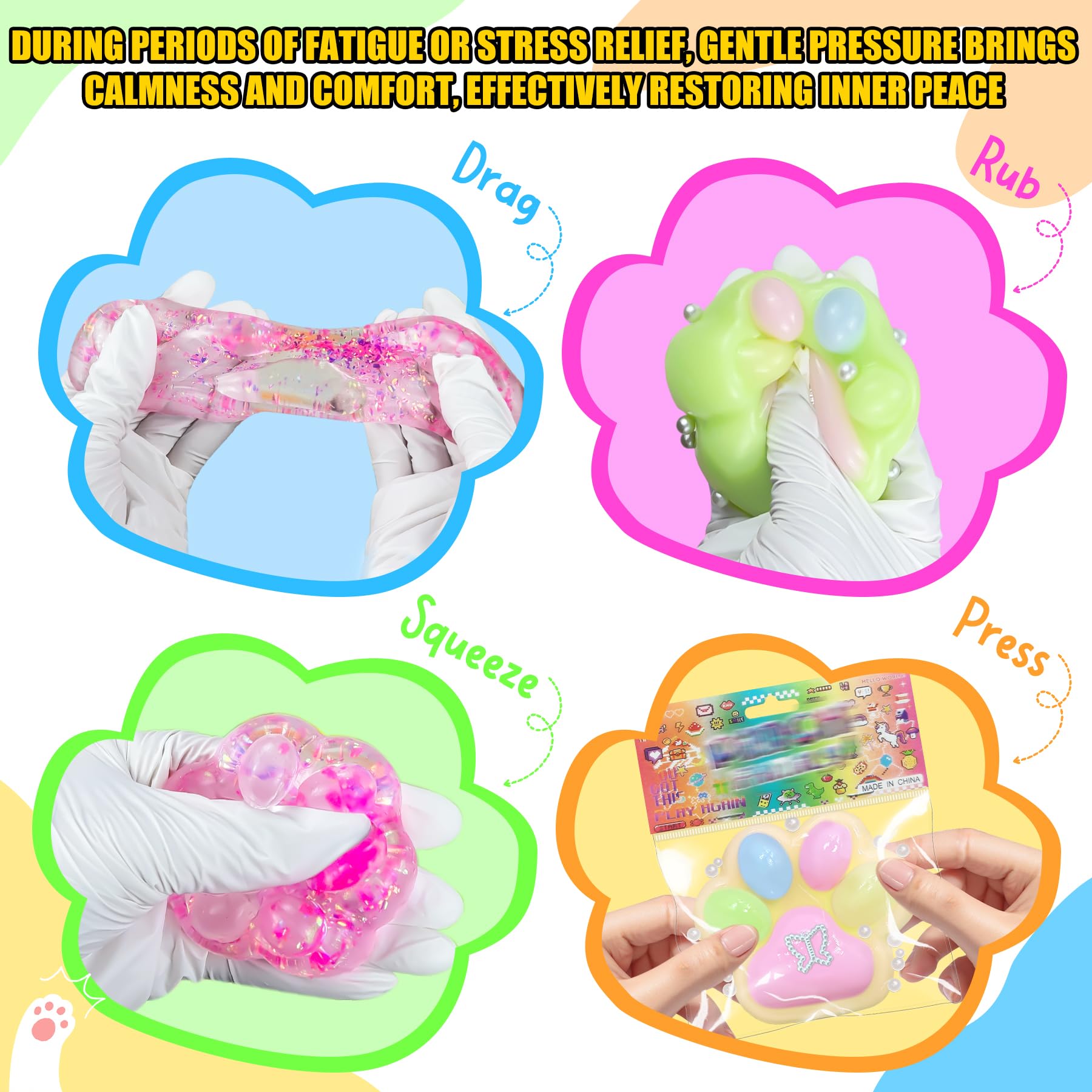3Pcs Big Taba Squishies Strawberry, Cute Strawberry Squeeze Toys, Upgrade Fruit Squishies, Kawaii Sticky Stress Toy, Clear Fidget Toys, Valentines Gift for Kids, Teen Boys Girls Birthday Gift Ideas
