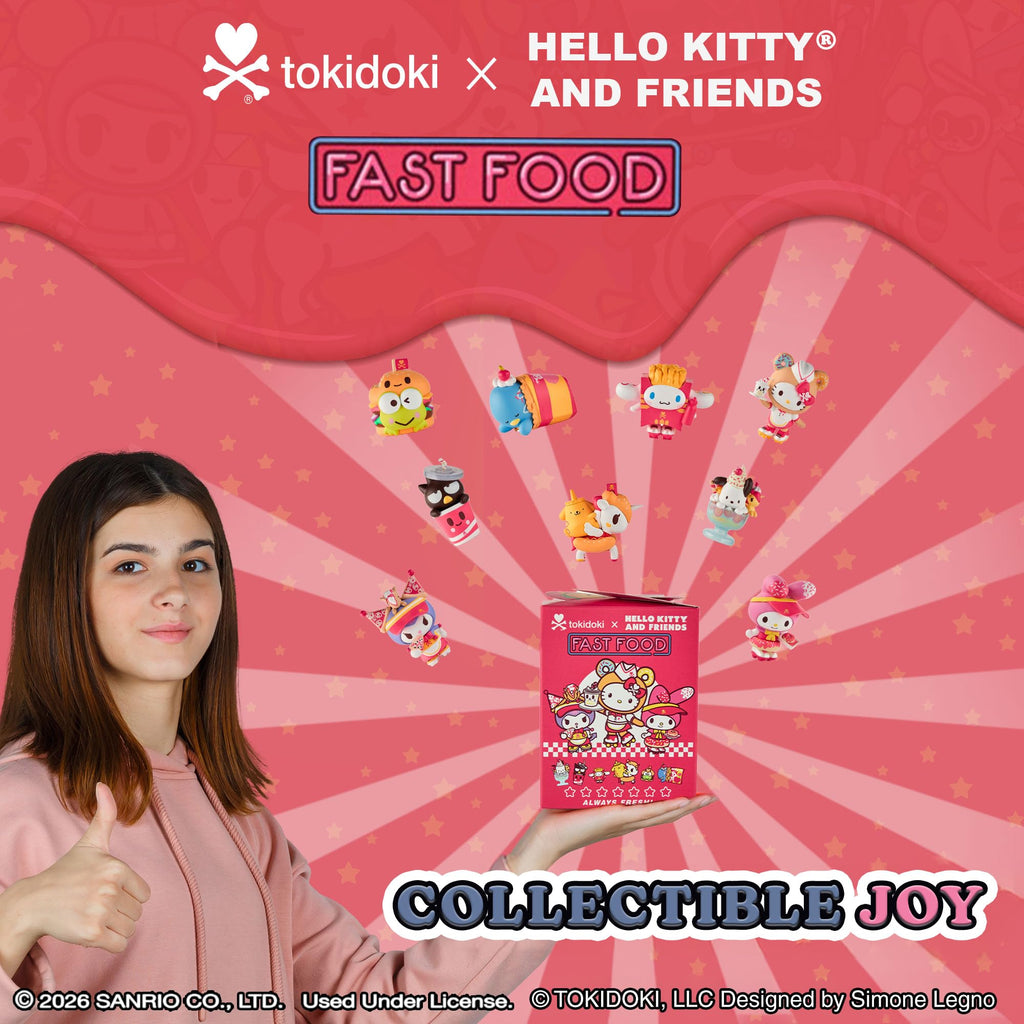 tokidoki™ - Hello Kitty® and Friends Fast Food Blind Box - 1 Pack of Cute Mystery Mini Collectibles - Collectible Art for Girls, Valentine's & Birthday Gifts - 2.75 Inches