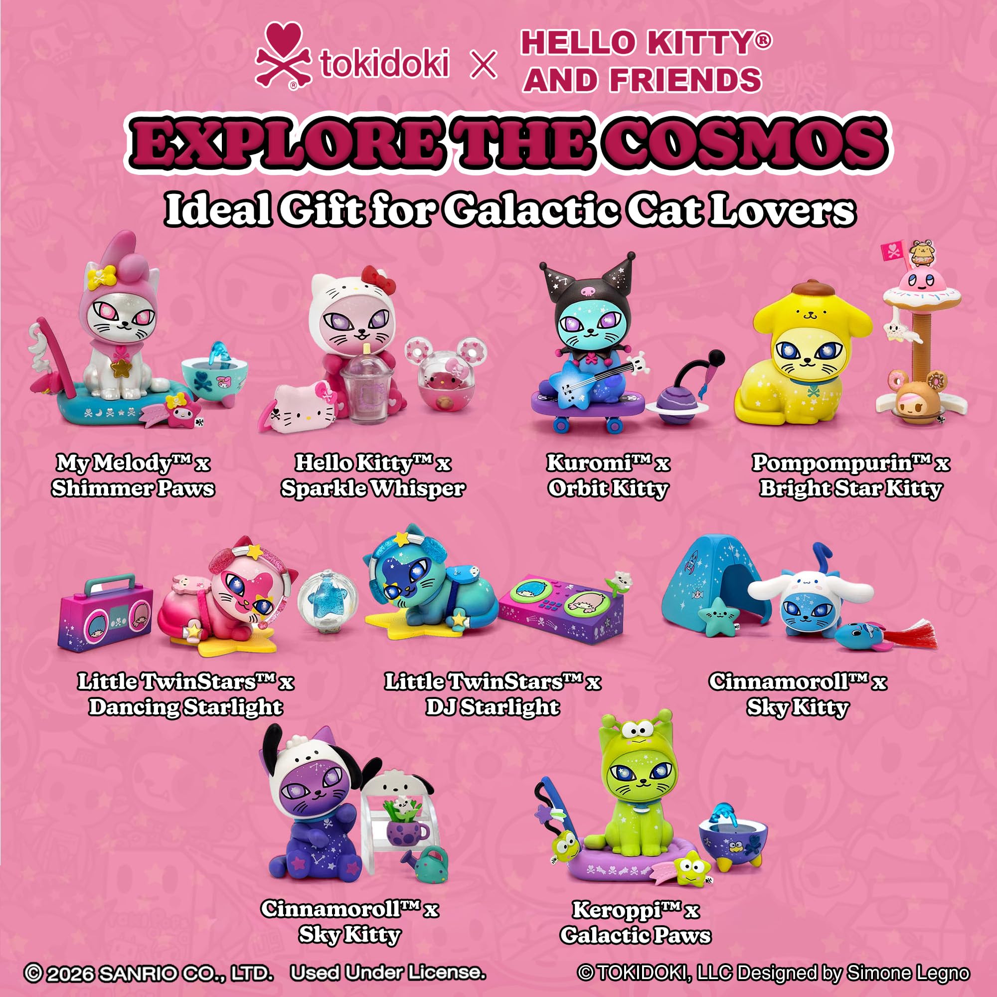 tokidoki™ - Hello Kitty® and Friends Fast Food Blind Box - 1 Pack of Cute Mystery Mini Collectibles - Collectible Art for Girls, Valentine's & Birthday Gifts - 2.75 Inches