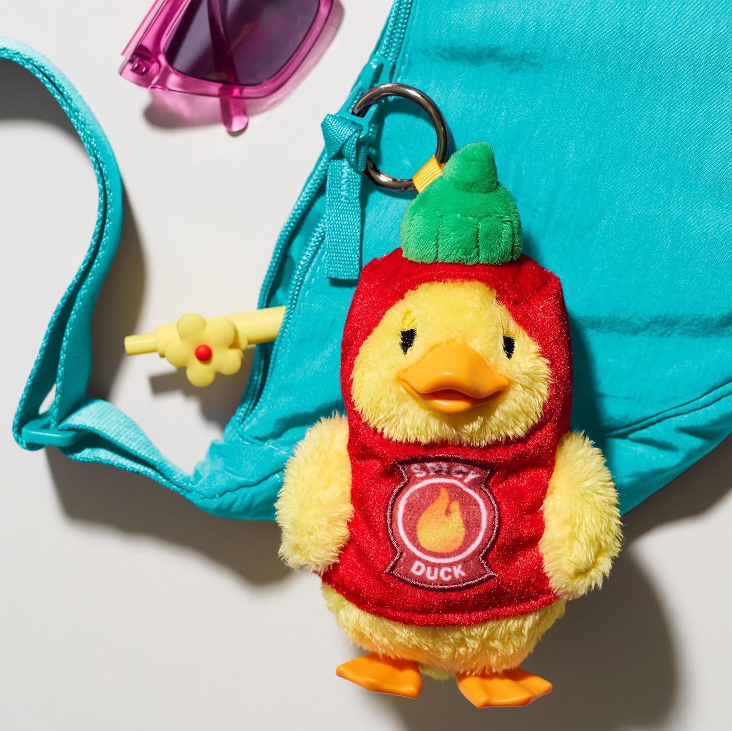 HAPPY HAUL Duckalooz Snack Quack Clip-On Plush Duck Assortment, Plush Duck Clip-On Blind Box Collectible Toy with Removable Costume, 5-Inch Stuffed Toy, Short-Run Drop, Ages 8 and up