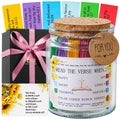 Bible Verse Jar, Read Me When Bible Verses Jar for Daily Encouragement - Christian Gifts for Women, Mothers Day Gift for Mom, Birthday Gifts, Graduation Gift, Prayer Cards With A 48-inch Ribbon Bow
